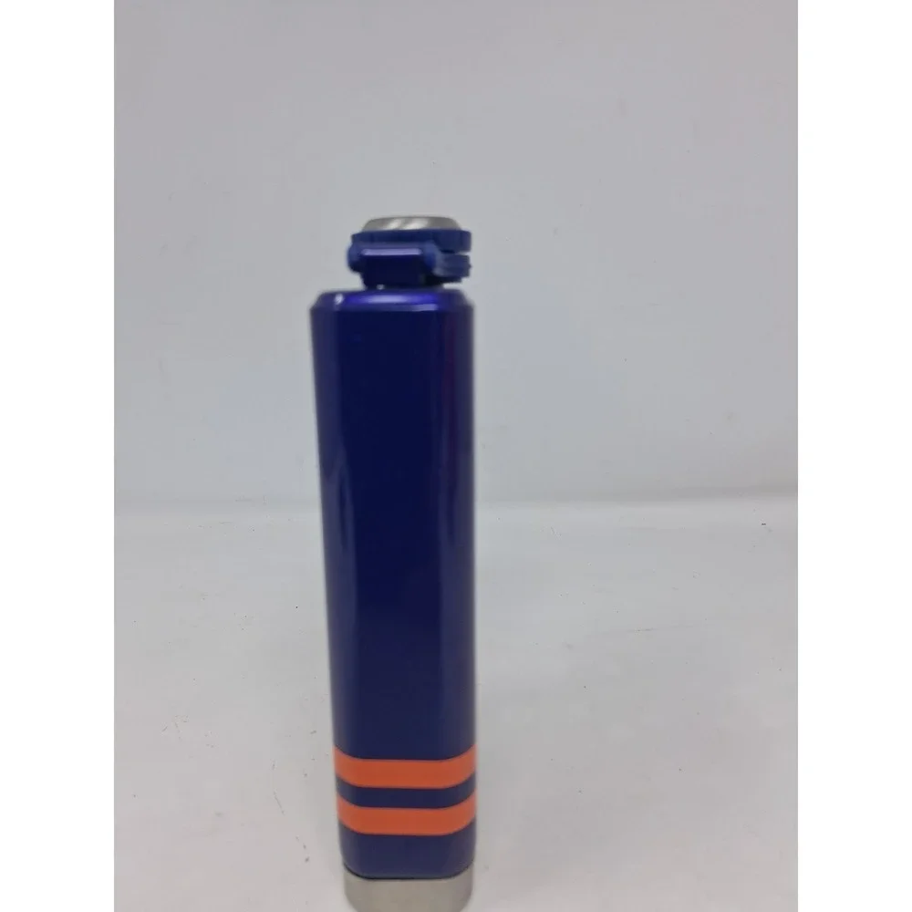 Stanley 8 oz Preparty Flask In Regal Blue Shimmer & Orange Acents Lightly Used J